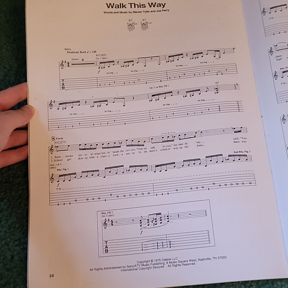 Aerosmith Sheet Music Book - Picture 4 of 4